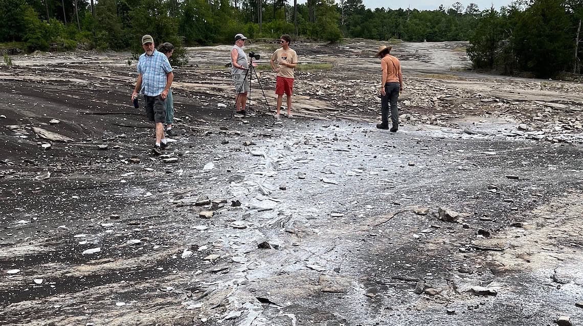 Did An Earthquake Strike Arabia Mountain?