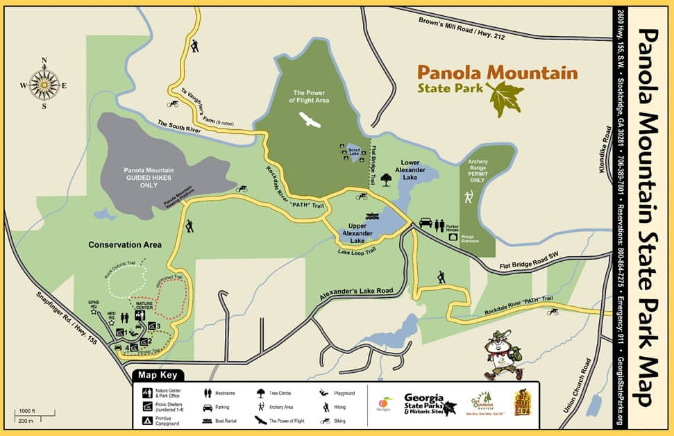 Panola Mt State Park Map