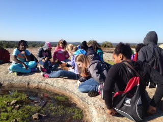 Students at Arabia Mountain